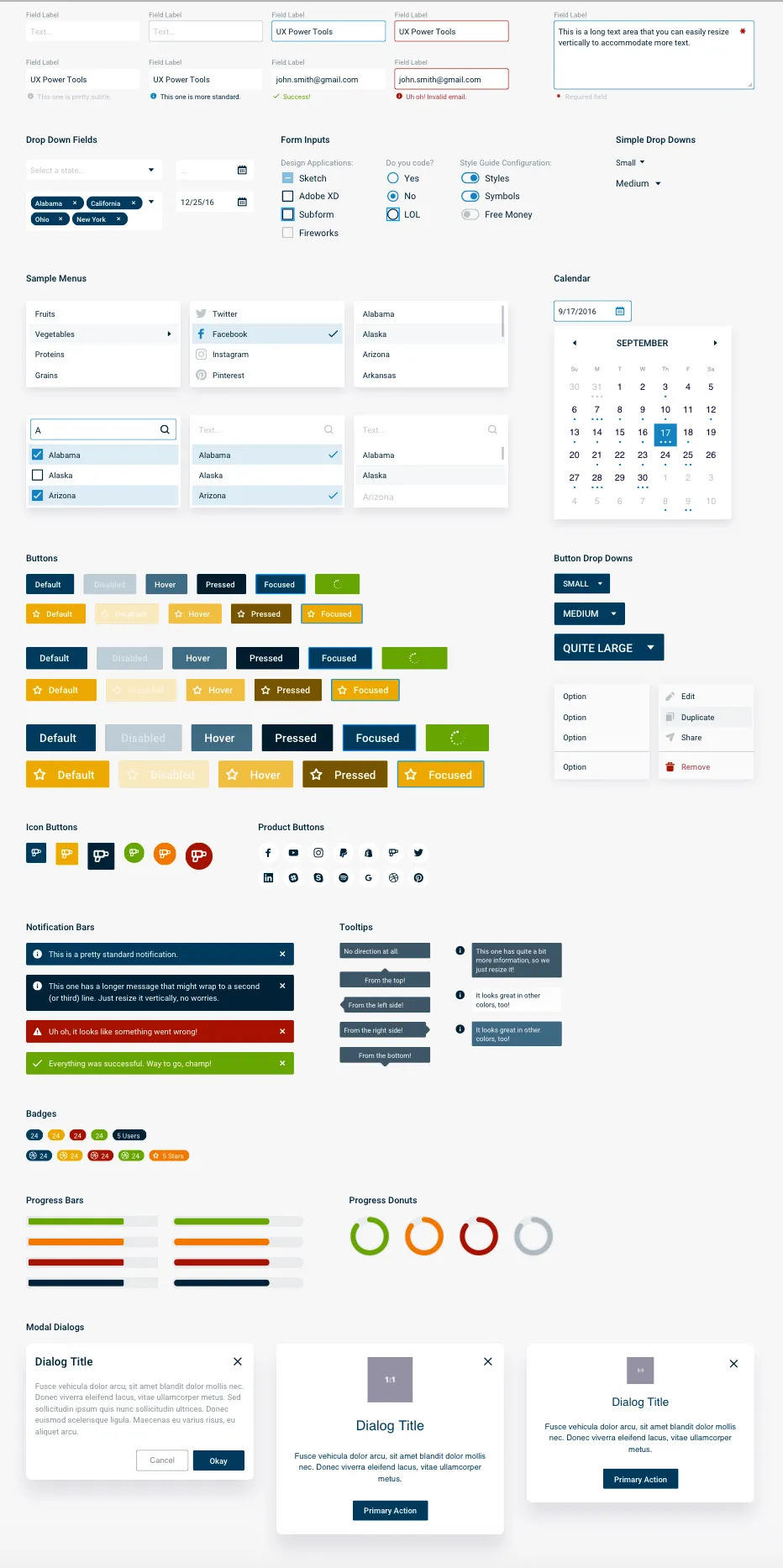 The Geospiza PATH design system in Sketch, tailored from UX Power Tools with custom components and icons